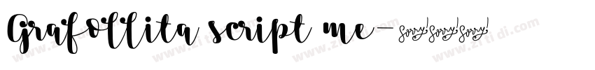 Grafollita script me字体转换 Grafollita script me字体转换